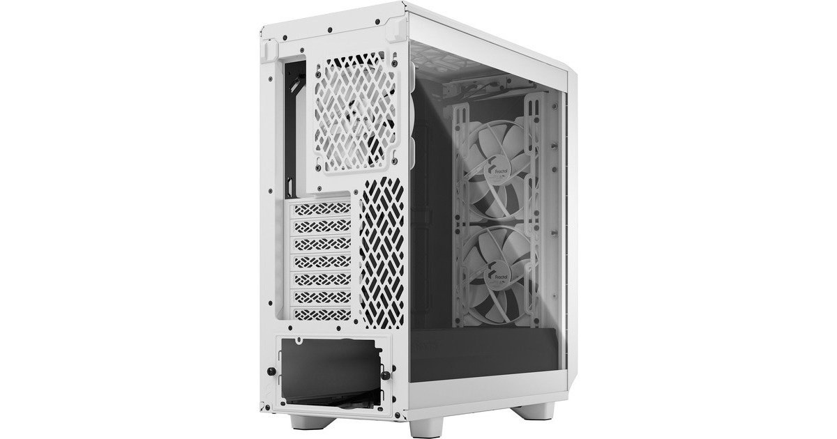 Fractal Design Meshify 2 Compact Lite White TG Clear, Tower-Gehäuse(weiß, Tempered Glass)