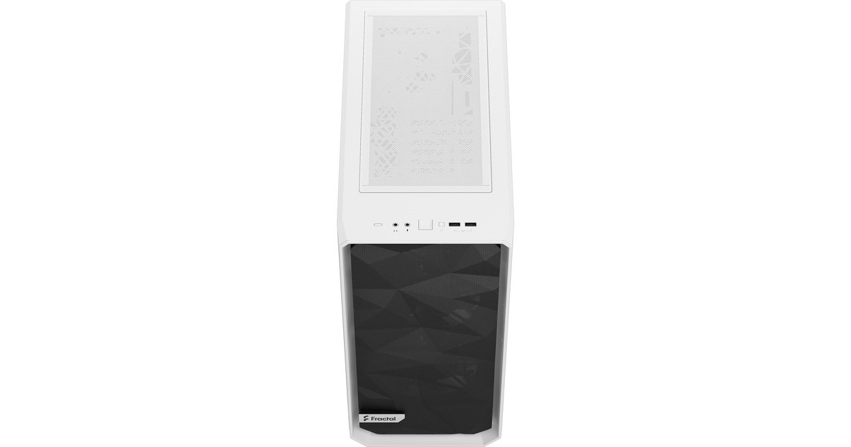 Fractal Design Meshify 2 Compact Lite White TG Clear, Tower-Gehäuse(weiß, Tempered Glass)