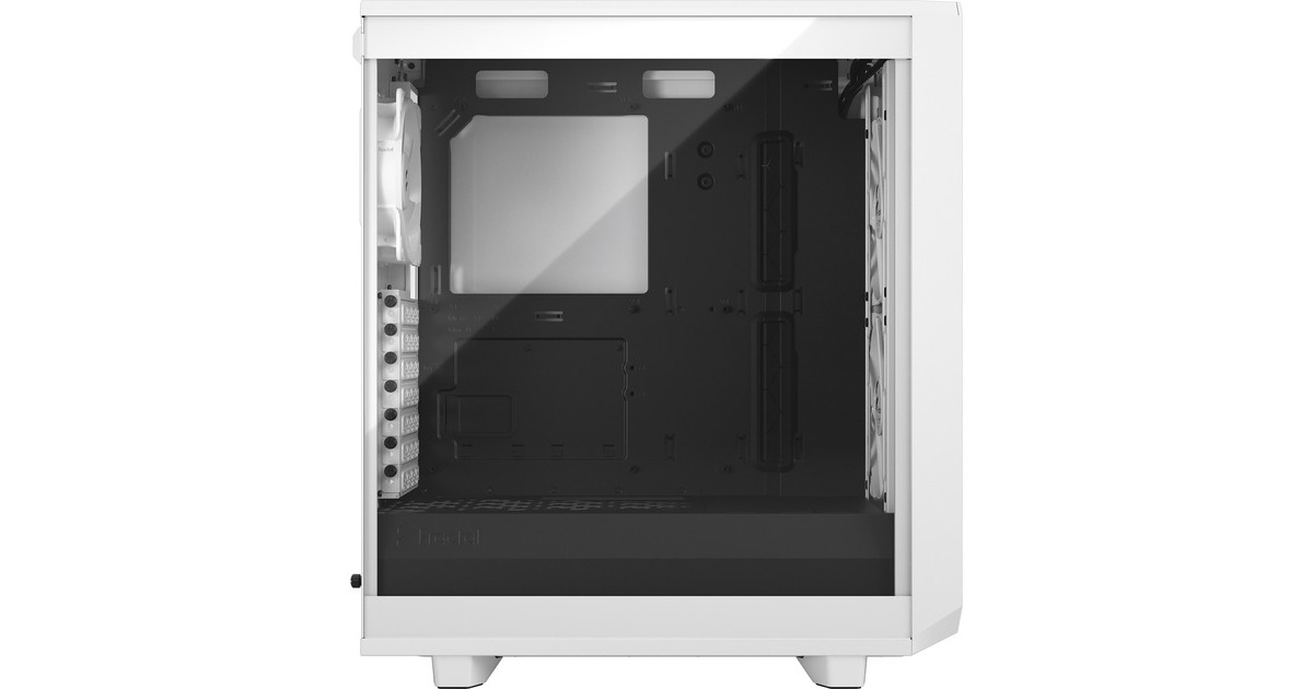 Fractal Design Meshify 2 Compact Lite White TG Clear, Tower-Gehäuse(weiß, Tempered Glass)