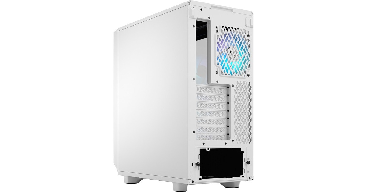 Fractal Design Meshify 2 Compact RGB White TG Clear Tint, Tower-Gehäuse(weiß, Tempered Glass)