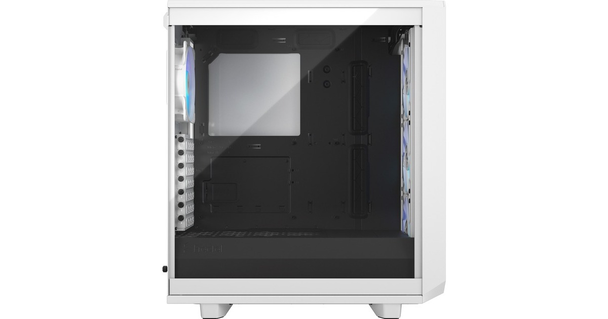 Fractal Design Meshify 2 Compact RGB White TG Clear Tint, Tower-Gehäuse(weiß, Tempered Glass)