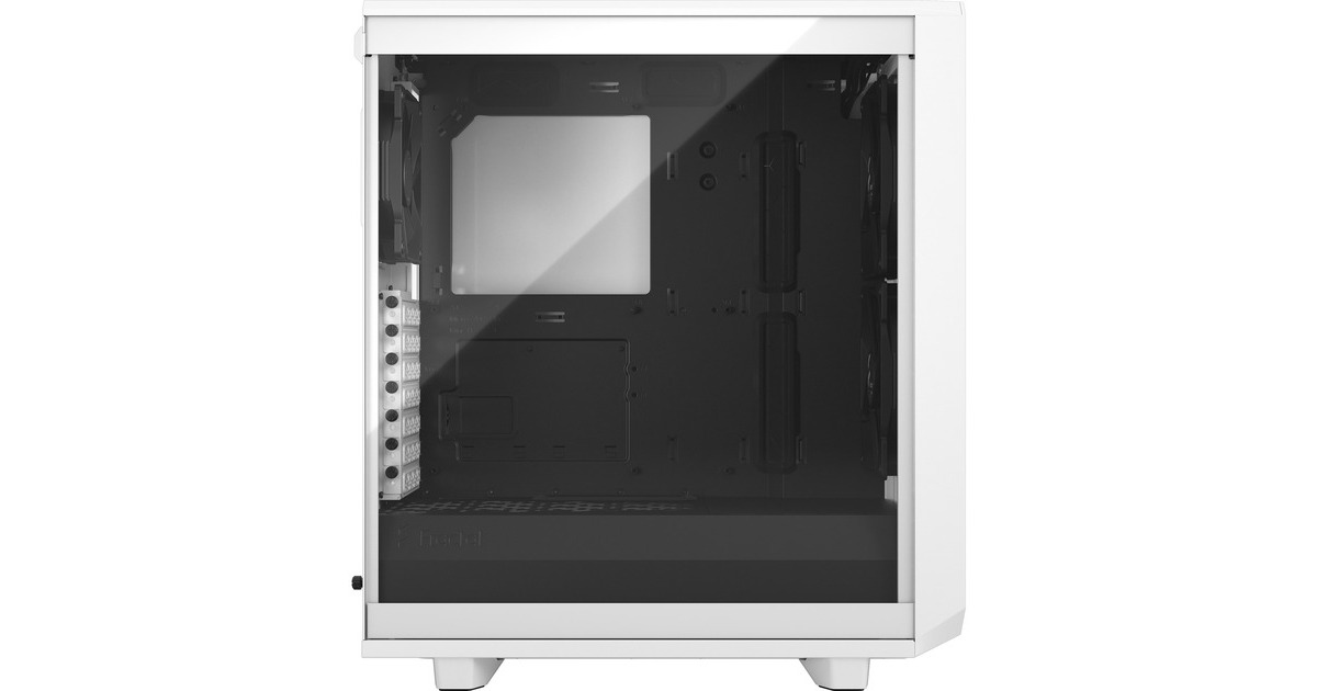 Fractal Design Meshify 2 Compact White TG Clear Tint, Tower-Gehäuse(weiß/schwarz, Tempered Glass)