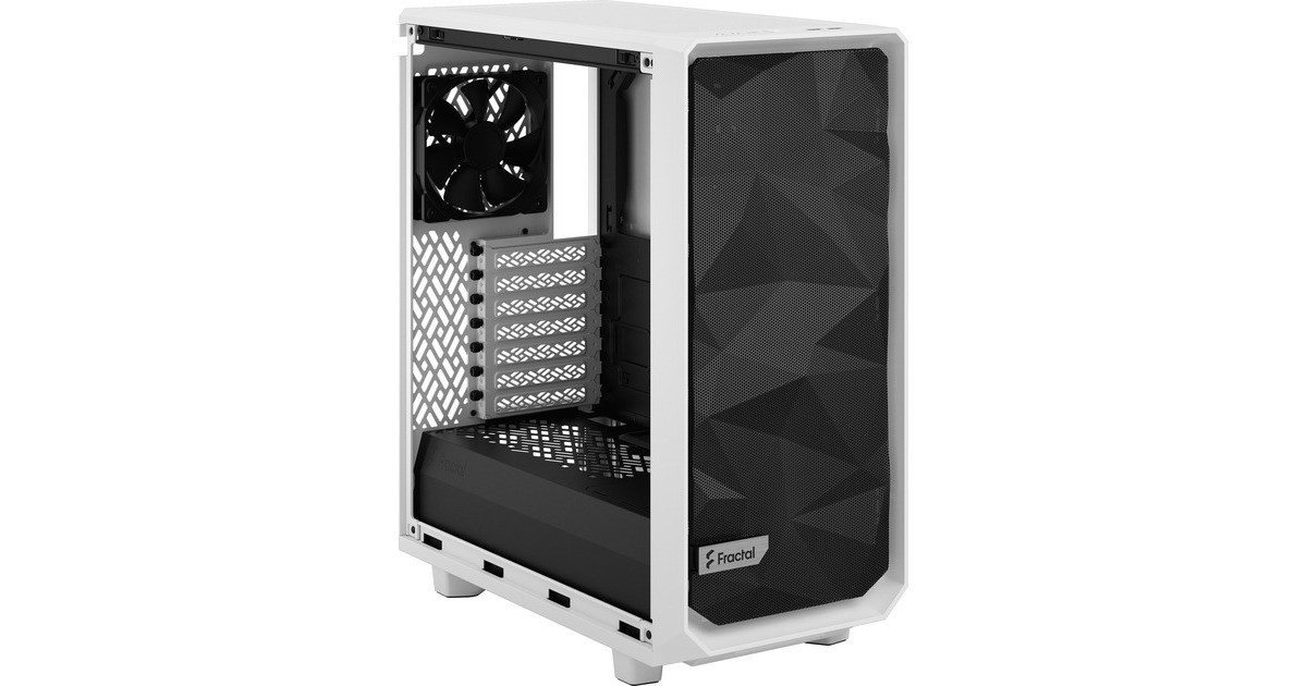 Fractal Design Meshify 2 Compact White TG Clear Tint, Tower-Gehäuse(weiß/schwarz, Tempered Glass)