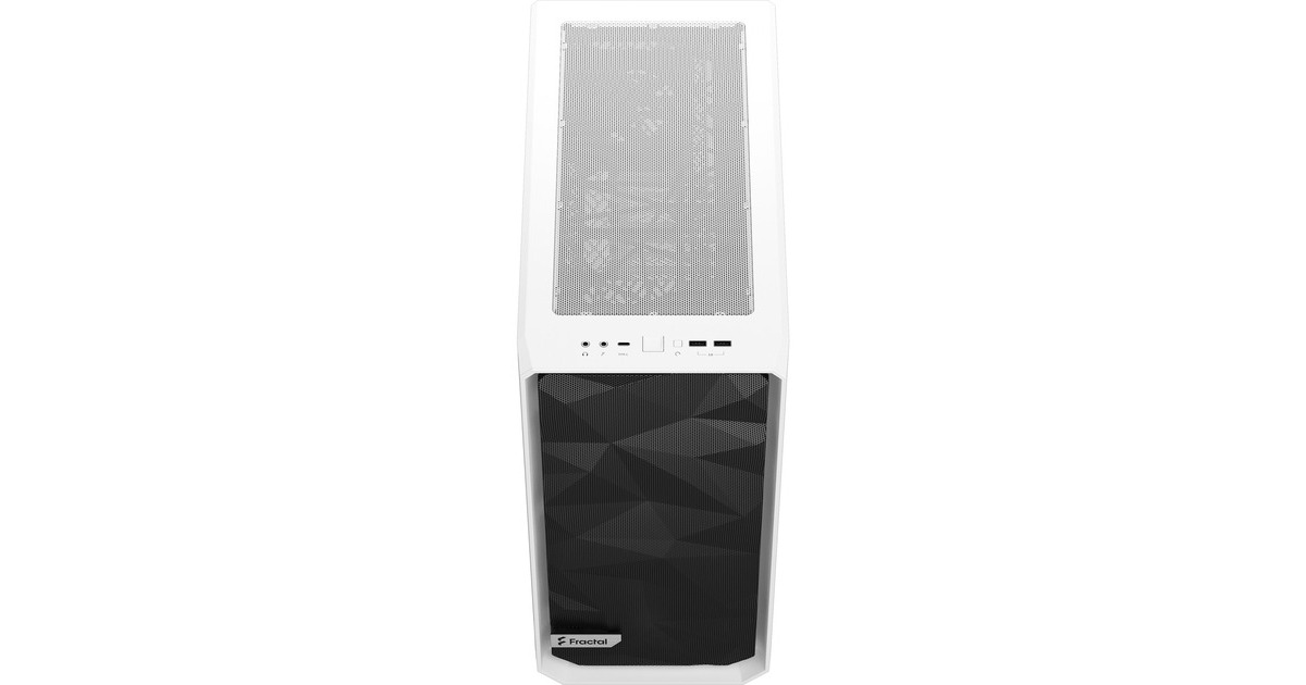 Fractal Design Meshify 2 Compact White TG Clear Tint, Tower-Gehäuse(weiß/schwarz, Tempered Glass)