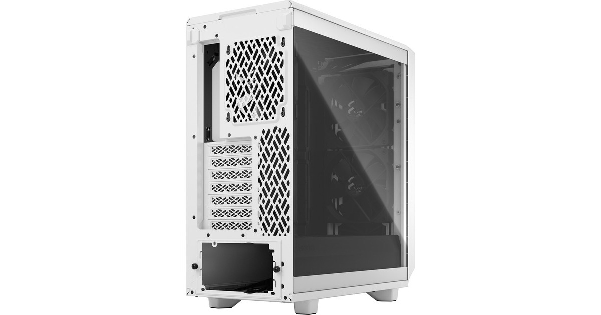Fractal Design Meshify 2 Compact White TG Clear Tint, Tower-Gehäuse(weiß/schwarz, Tempered Glass)
