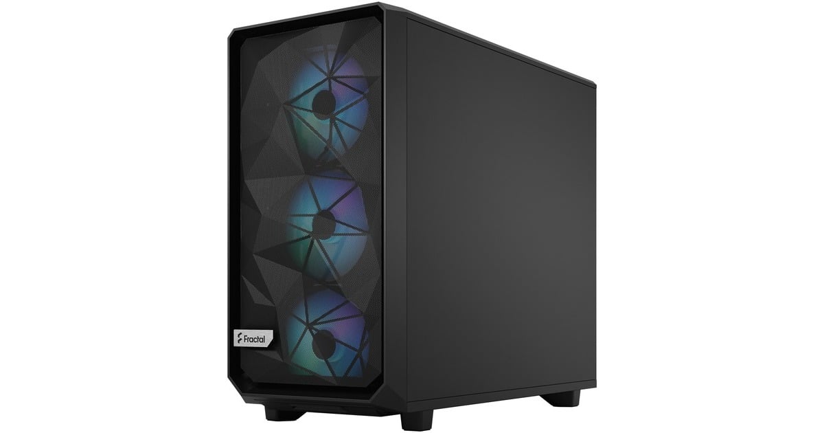 Fractal Design Meshify 2 Lite RGB Black TG Light Tint, Tower-Gehäuse(schwarz)
