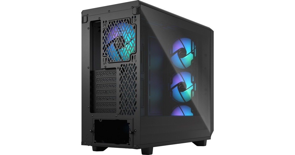 Fractal Design Meshify 2 Lite RGB Black TG Light Tint, Tower-Gehäuse(schwarz, Outlet)