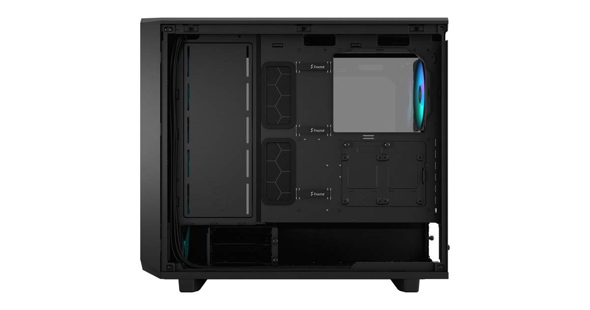 Fractal Design Meshify 2 Lite RGB Black TG Light Tint, Tower-Gehäuse(schwarz, Outlet)