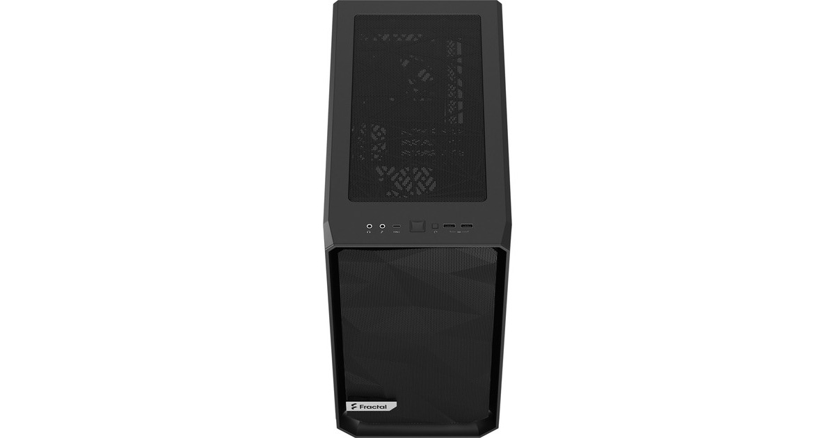 Fractal Design Meshify 2 Mini Black TG Dark Tint, Tower-Gehäuse(schwarz, Tempered Glass)