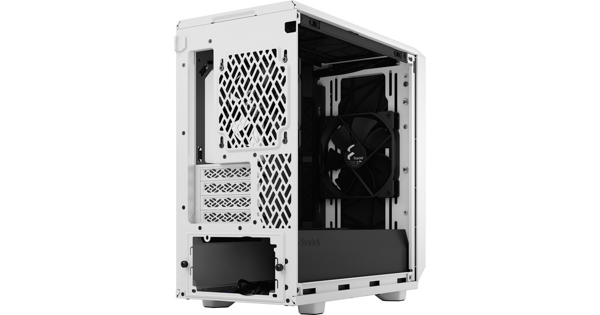 Fractal Design Meshify 2 Mini White TG Clear Tint, Tower-Gehäuse(weiß, Tempered Glass)