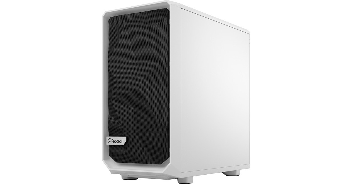 Fractal Design Meshify 2 Mini White TG Clear Tint, Tower-Gehäuse(weiß, Tempered Glass)