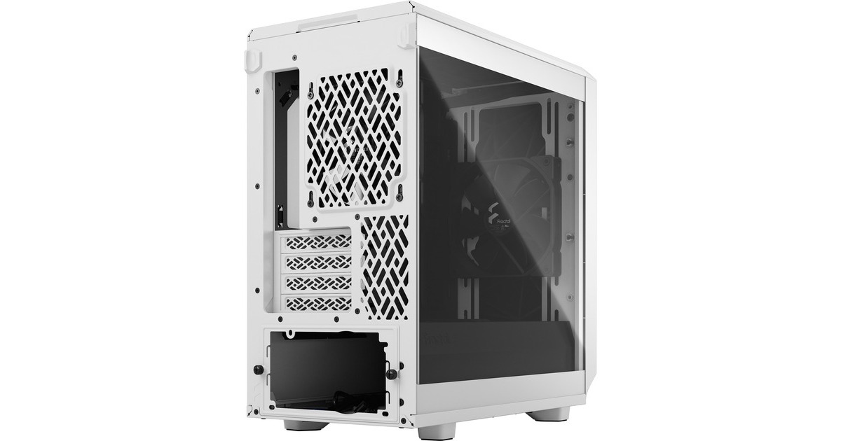 Fractal Design Meshify 2 Mini White TG Clear Tint, Tower-Gehäuse(weiß, Tempered Glass)