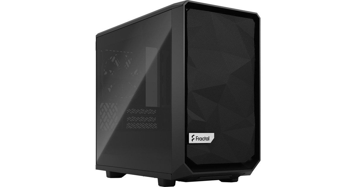 Fractal Design Meshify 2 Nano Black TG dark tint, Tower-Gehäuse(schwarz, Tempered Glass, Outlet)