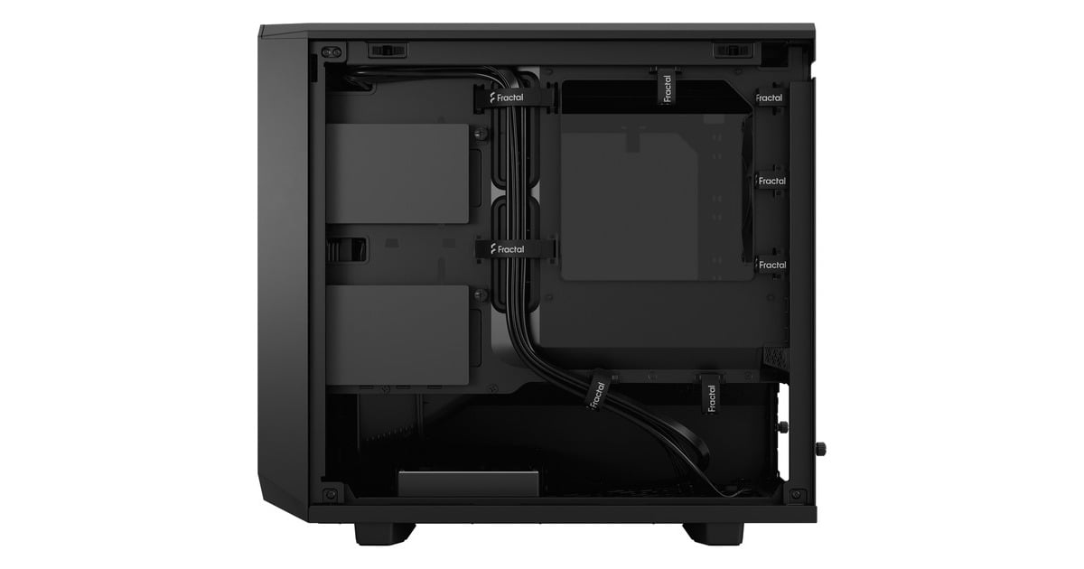 Fractal Design Meshify 2 Nano Black TG dark tint, Tower-Gehäuse(schwarz, Tempered Glass)