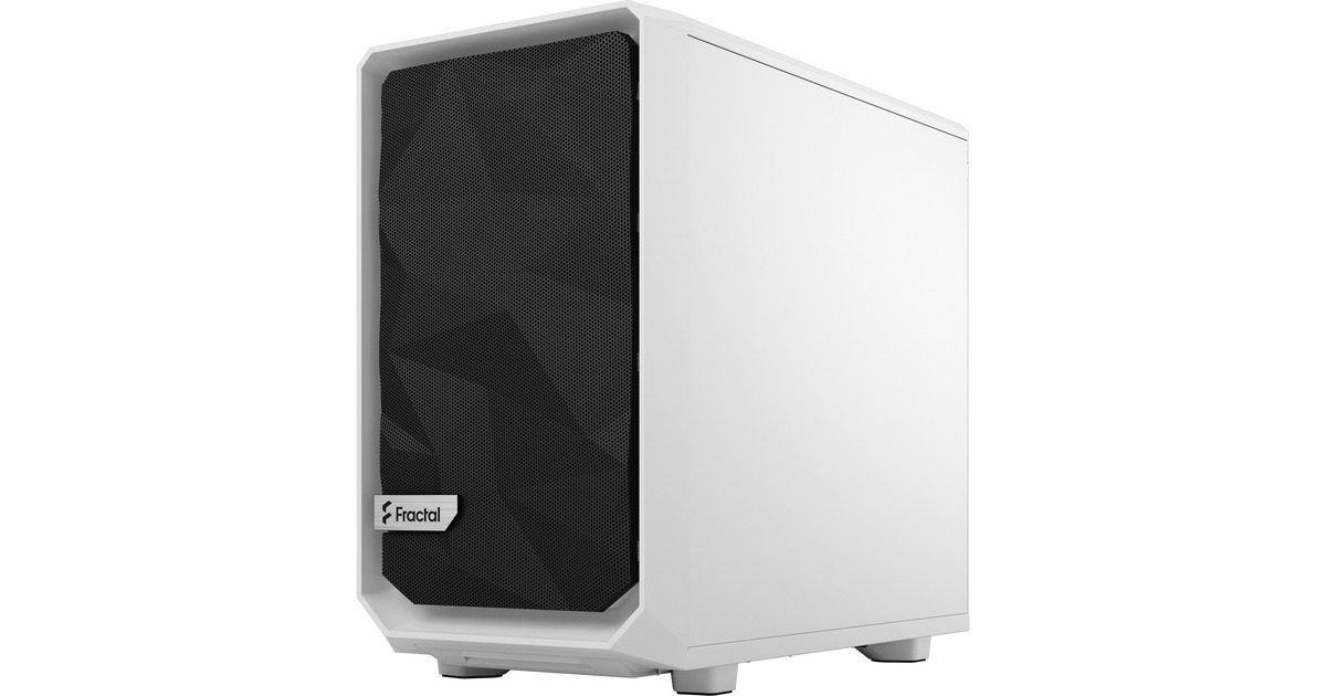 Fractal Design Meshify 2 Nano White TG clear tint, Tower-Gehäuse(weiß, Tempered Glass)
