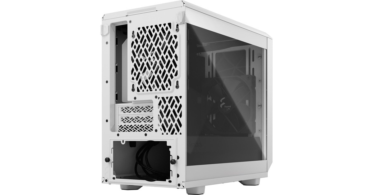 Fractal Design Meshify 2 Nano White TG clear tint, Tower-Gehäuse(weiß, Tempered Glass)