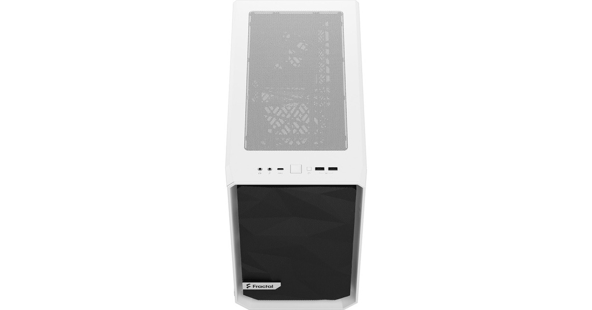 Fractal Design Meshify 2 Nano White TG clear tint, Tower-Gehäuse(weiß, Tempered Glass)