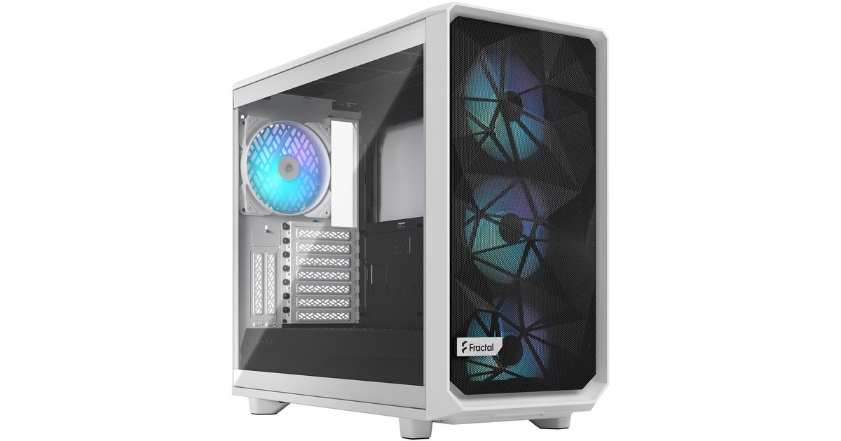 Fractal Design Meshify 2 RGB White TG Clear Tint, Tower-Gehäuse(weiß)
