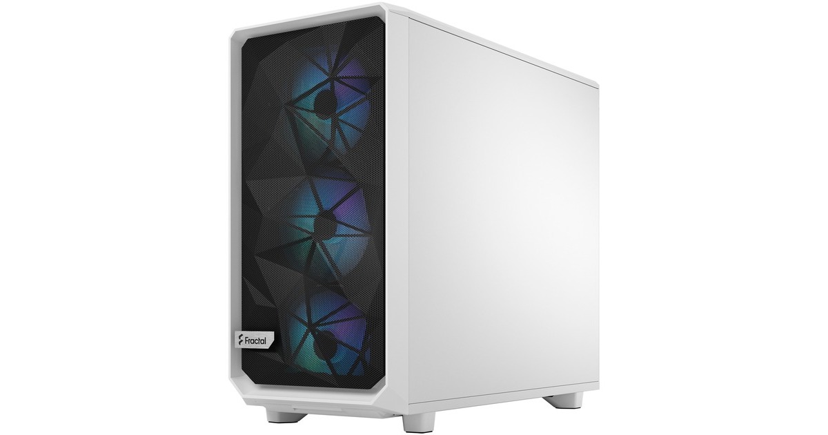 Fractal Design Meshify 2 RGB White TG Clear Tint, Tower-Gehäuse(weiß)