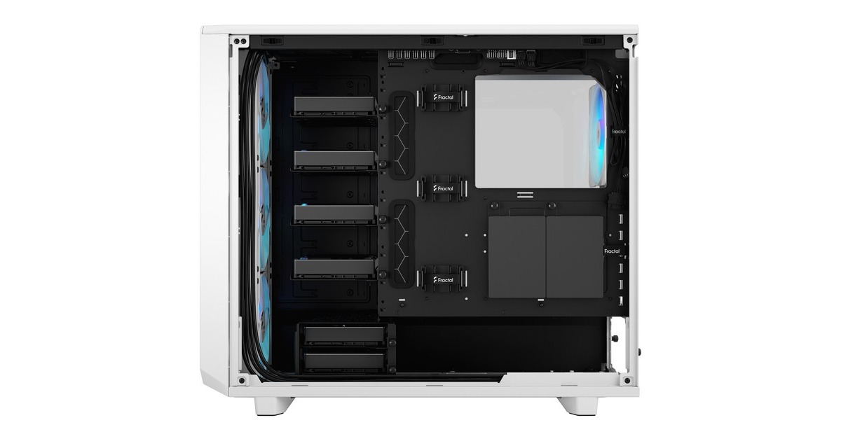 Fractal Design Meshify 2 RGB White TG Clear Tint, Tower-Gehäuse(weiß)