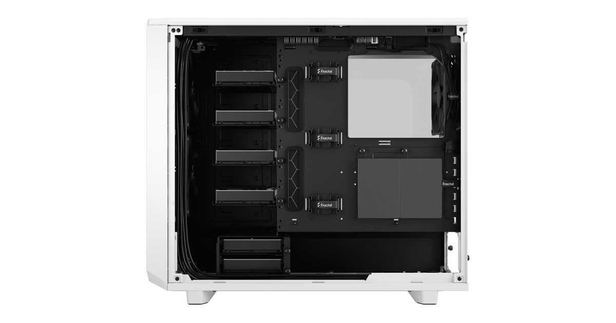Fractal Design Meshify 2 White TG Clear Tint, Tower-Gehäuse(weiß, Tempered Glass)