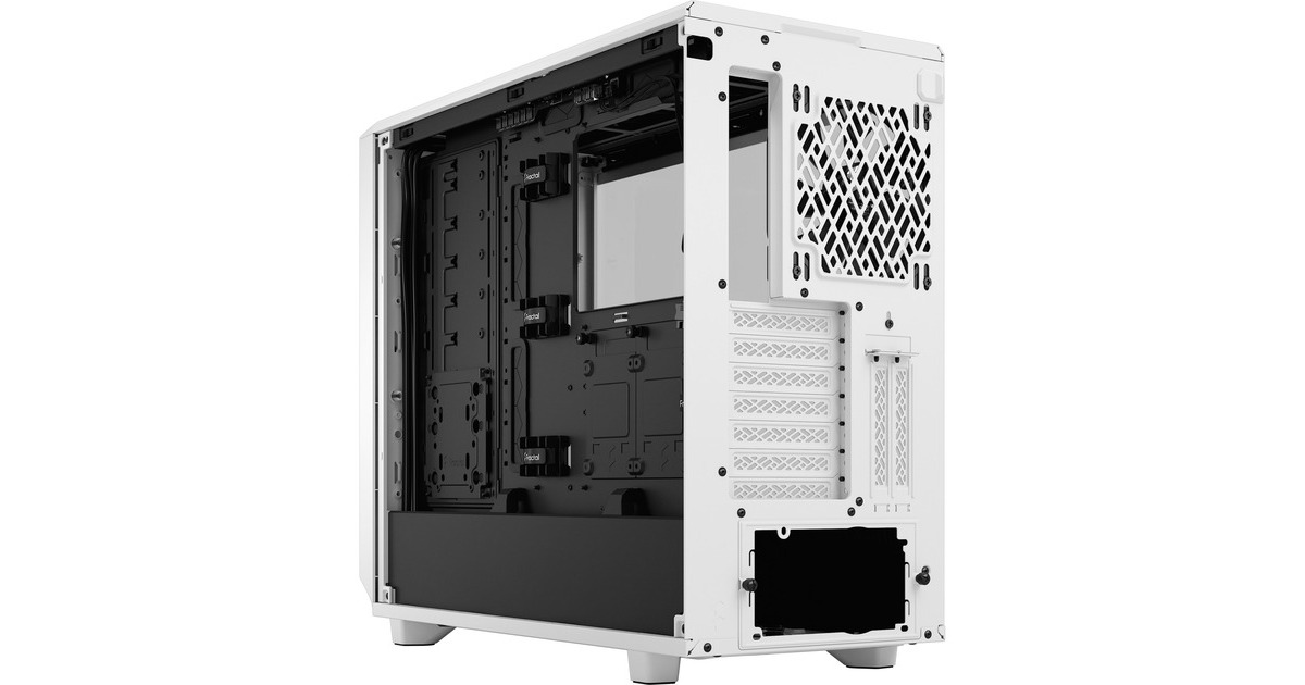 Fractal Design Meshify 2 White TG Clear Tint, Tower-Gehäuse(weiß, Tempered Glass)