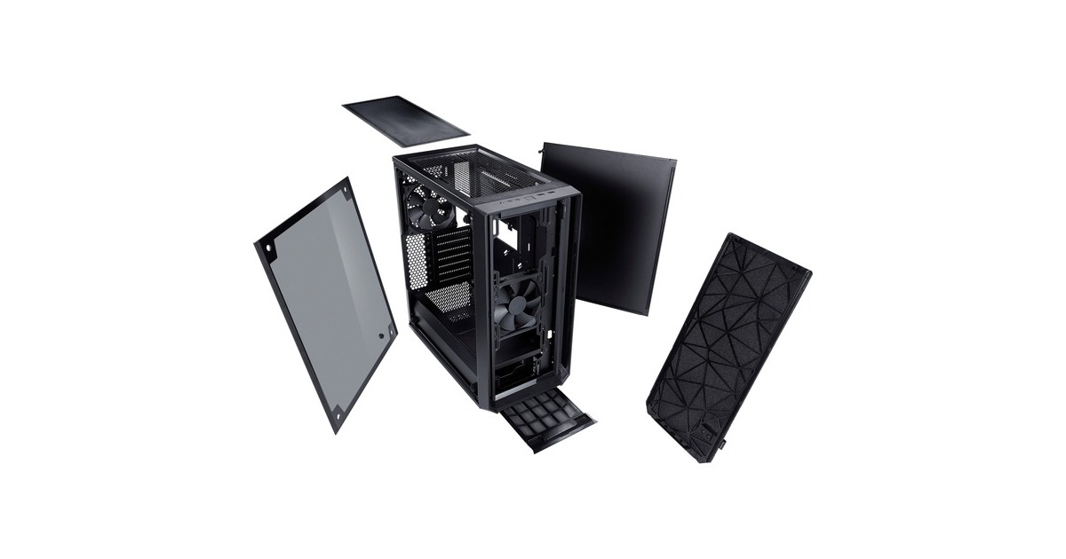 Fractal Design Meshify C Dark Tint TG, Tower-Gehäuse(schwarz, Window-Kit)