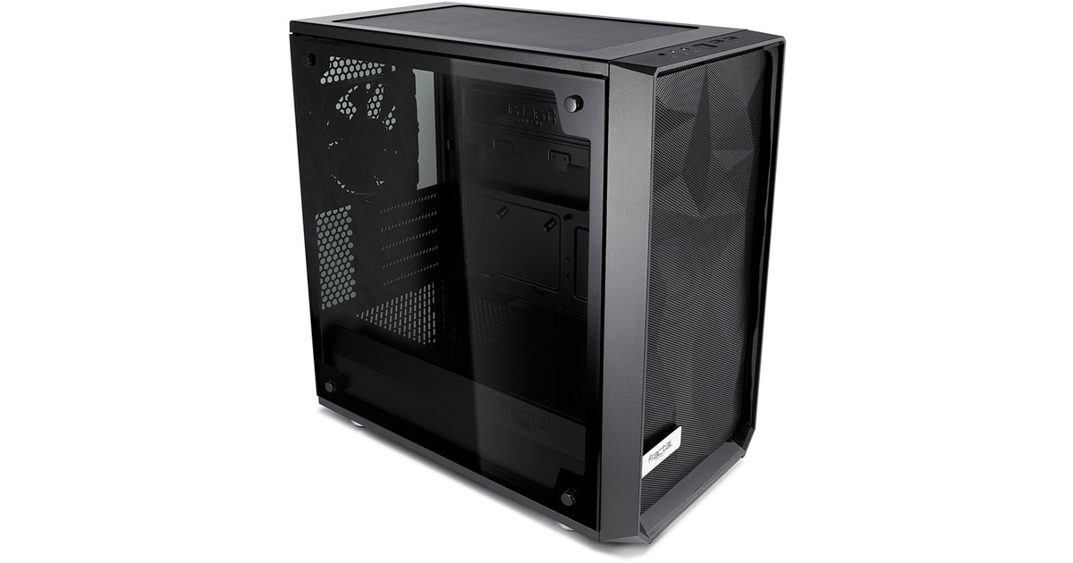 Fractal Design Meshify C Mini – Dark TG, Tower-Gehäuse(schwarz, Window-Kit)