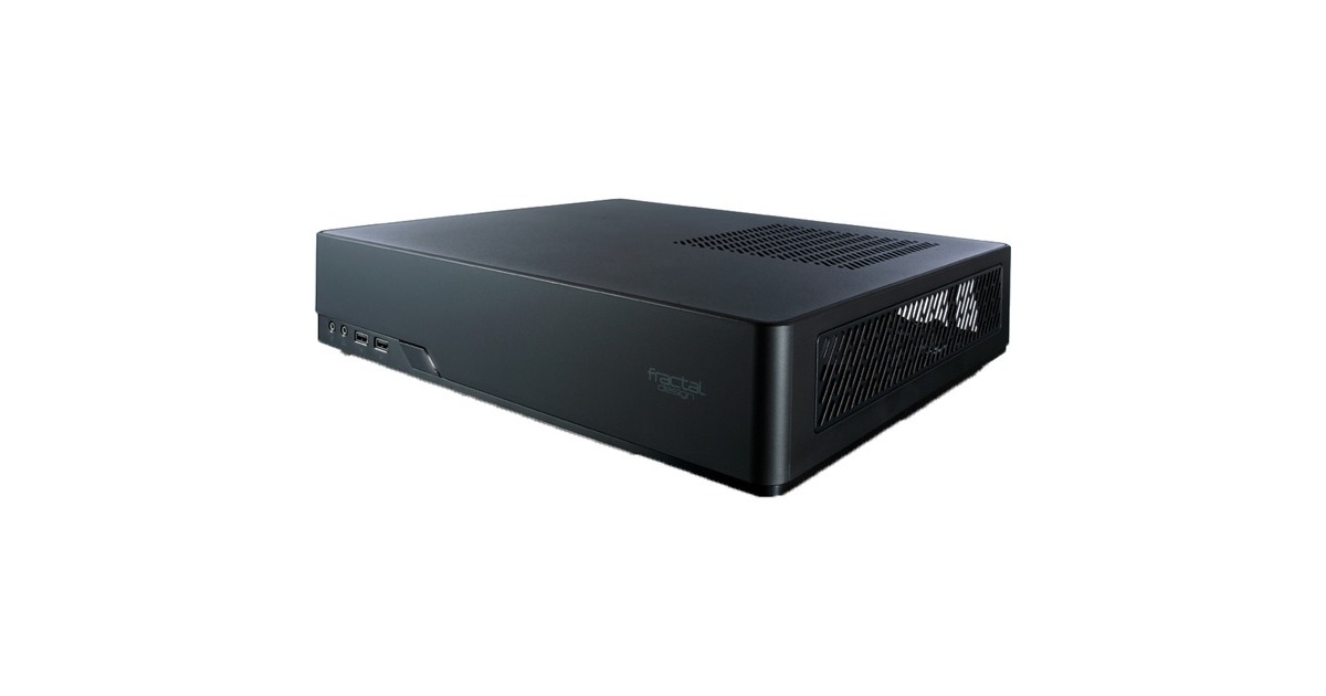 Fractal Design Node 202 + PSU 450W, HTPC-Gehäuse(schwarz, inkl. 450-Watt-Netzteil)