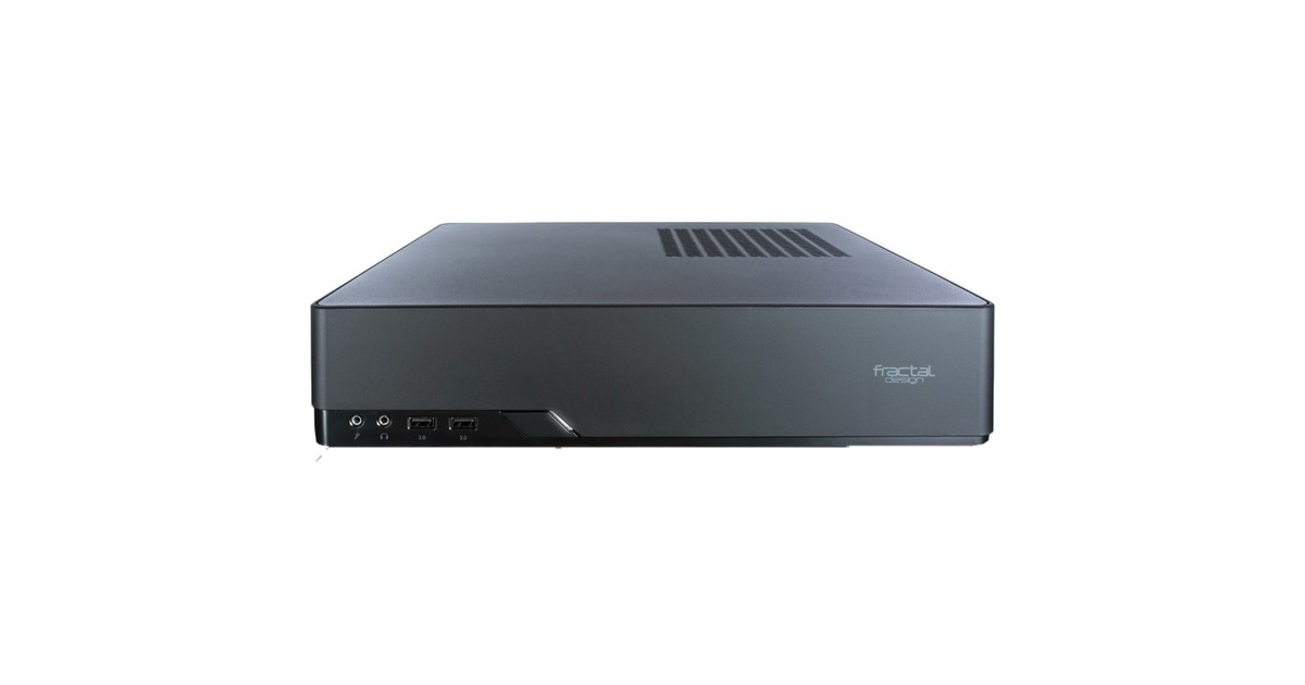 Fractal Design Node 202 + PSU 450W, HTPC-Gehäuse(schwarz, inkl. 450-Watt-Netzteil)
