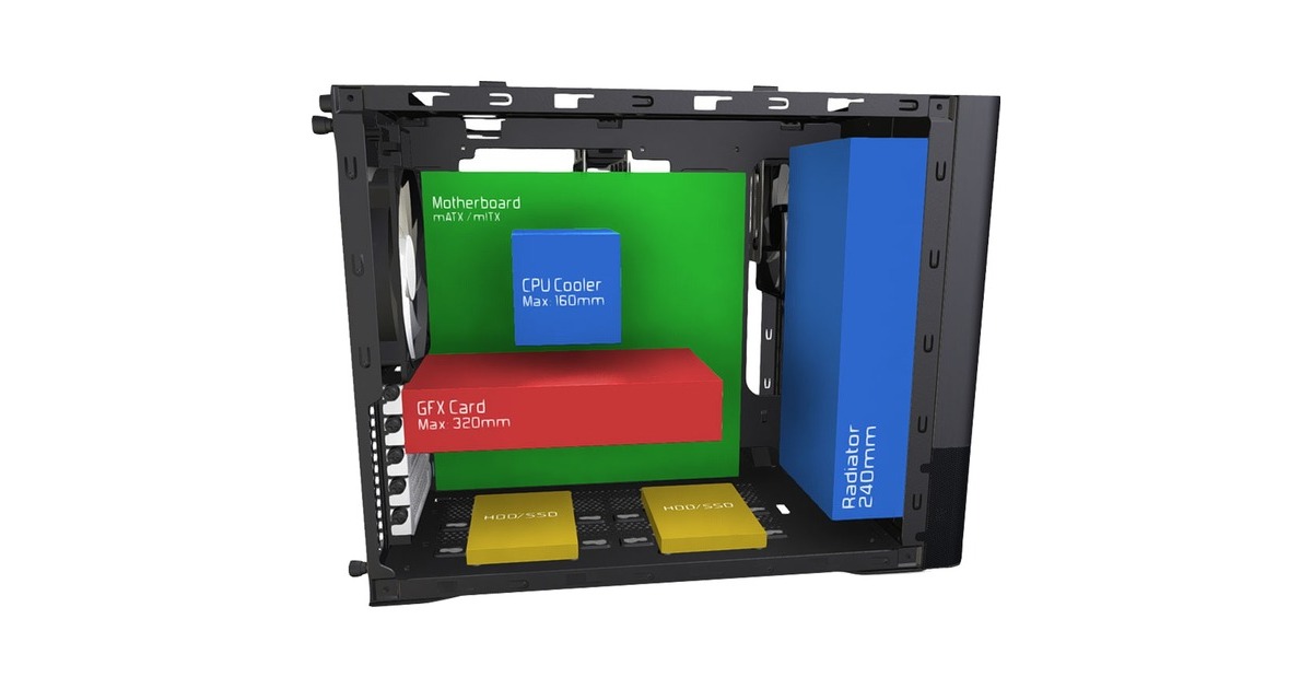 Fractal Design Node 804, Cube-Gehäuse(schwarz)