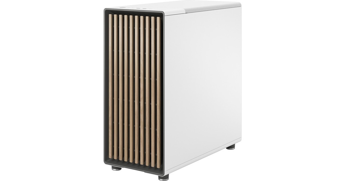 Fractal Design North Chalk White TG Clear, Tower-Gehäuse(weiß, Tempered Glass-Version)