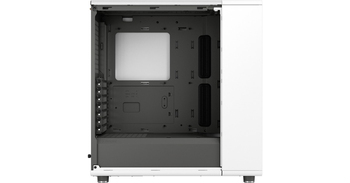 Fractal Design North Chalk White TG Clear, Tower-Gehäuse(weiß, Tempered Glass-Version)