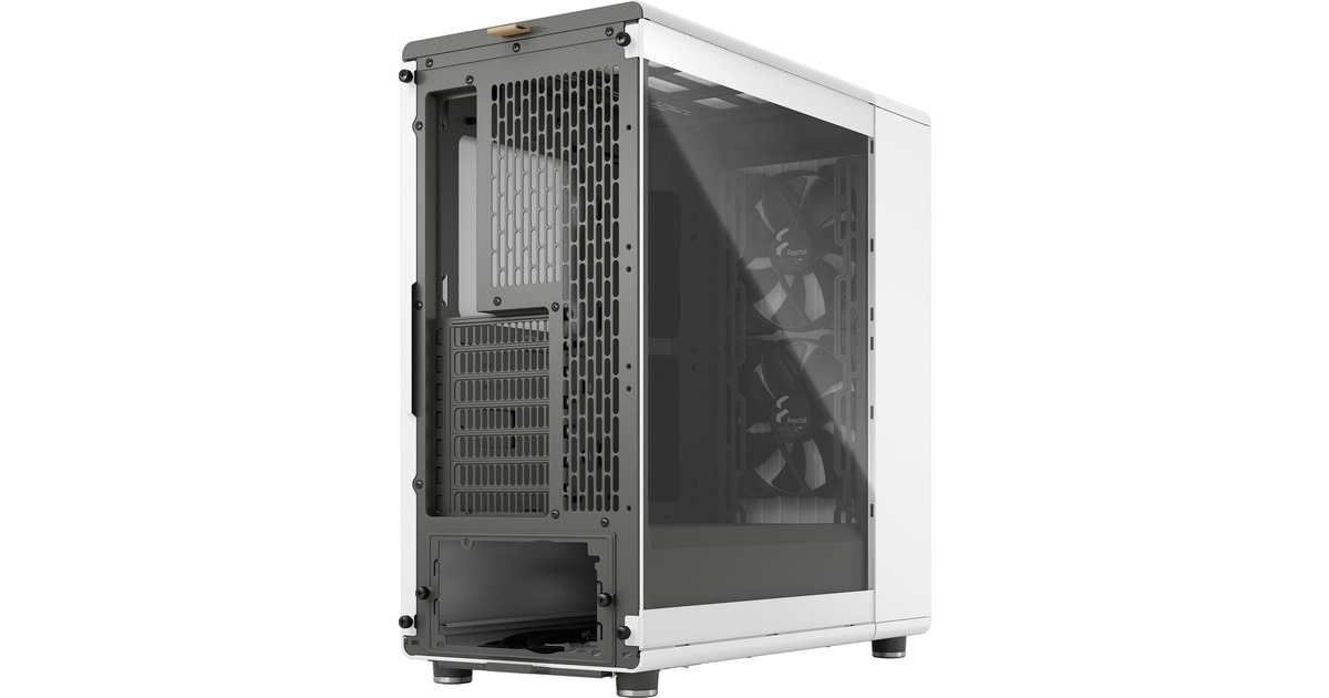 Fractal Design North Chalk White TG Clear, Tower-Gehäuse(weiß, Tempered Glass-Version)