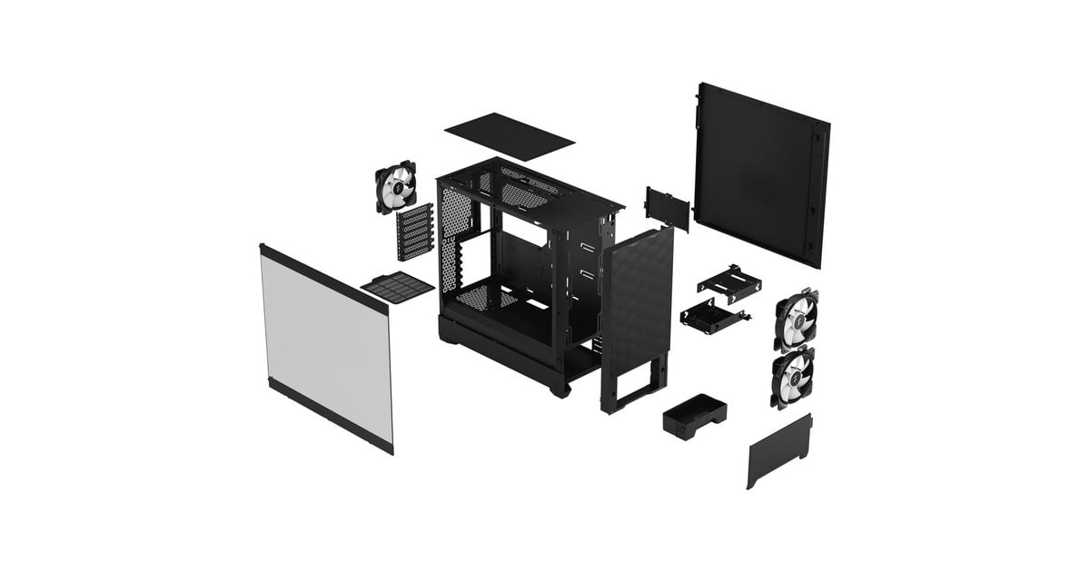 Fractal Design Pop Air RGB Black TG Clear Tint, Tower-Gehäuse(schwarz)