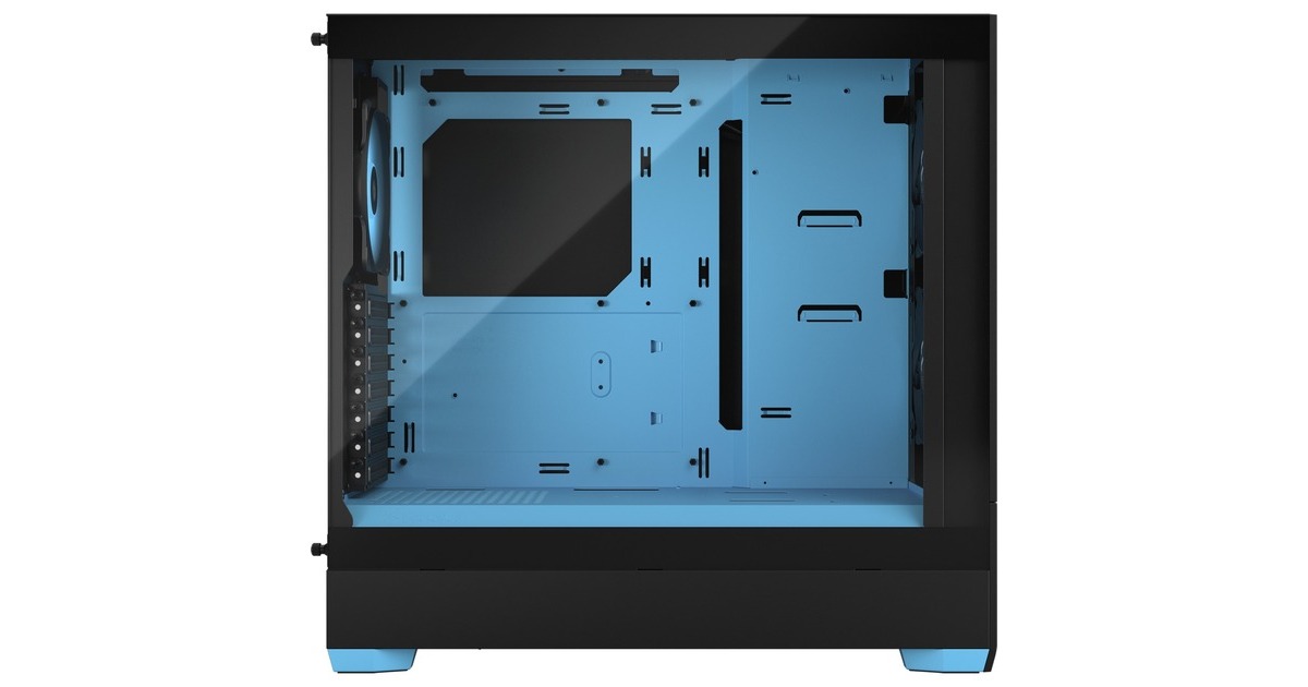 Fractal Design Pop Air RGB Cyan Core TG Clear Tint, Tower-Gehäuse(schwarz/hellblau)