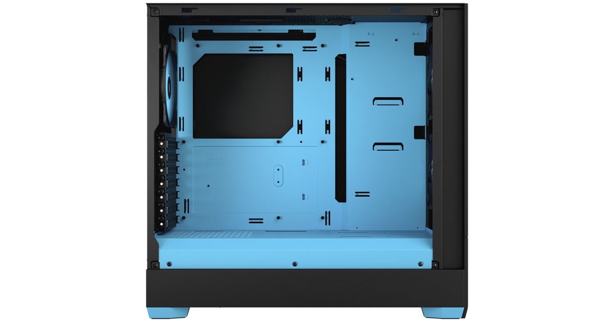 Fractal Design Pop Air RGB Cyan Core TG Clear Tint, Tower-Gehäuse(schwarz/hellblau)