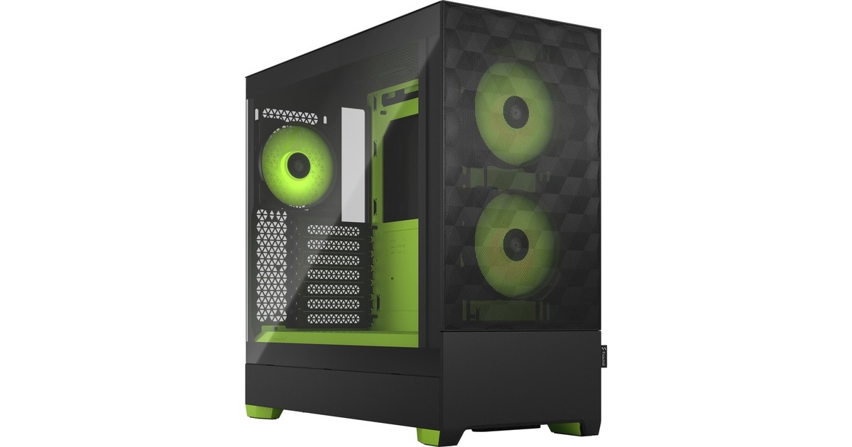 Fractal Design Pop Air RGB Green Core TG Clear Tint, Tower-Gehäuse(schwarz/grün)