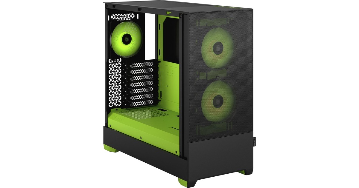 Fractal Design Pop Air RGB Green Core TG Clear Tint, Tower-Gehäuse(schwarz/grün)