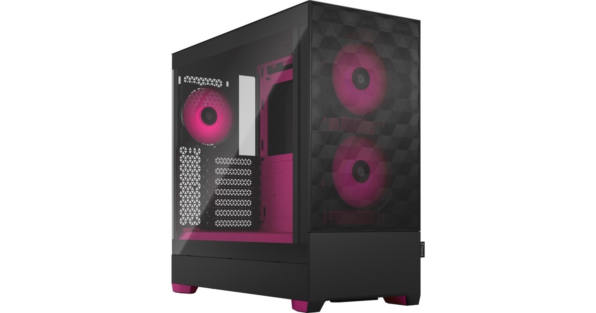 Fractal Design Pop Air RGB Magenta Core TG Clear Tint, Tower-Gehäuse(schwarz/magenta)