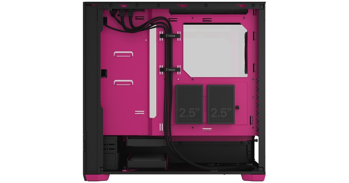 Fractal Design Pop Air RGB Magenta Core TG Clear Tint, Tower-Gehäuse(schwarz/magenta)
