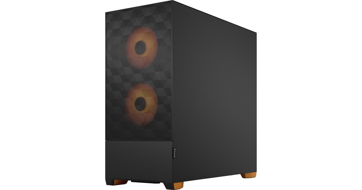Fractal Design Pop Air RGB Orange Core TG Clear Tint, Tower-Gehäuse(schwarz/orange)