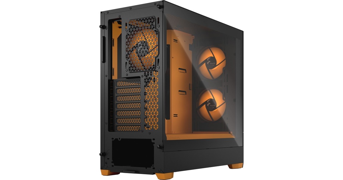 Fractal Design Pop Air RGB Orange Core TG Clear Tint, Tower-Gehäuse(schwarz/orange)