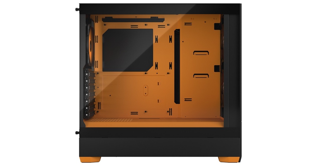 Fractal Design Pop Air RGB Orange Core TG Clear Tint, Tower-Gehäuse(schwarz/orange)