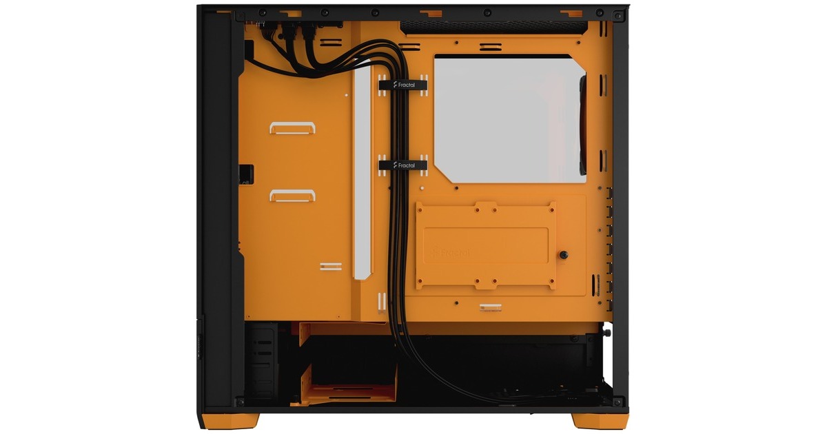 Fractal Design Pop Air RGB Orange Core TG Clear Tint, Tower-Gehäuse(schwarz/orange)
