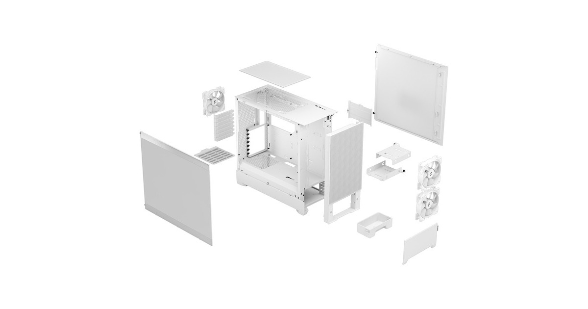 Fractal Design Pop Air RGB White TG Clear Tint, Tower-Gehäuse(weiß)