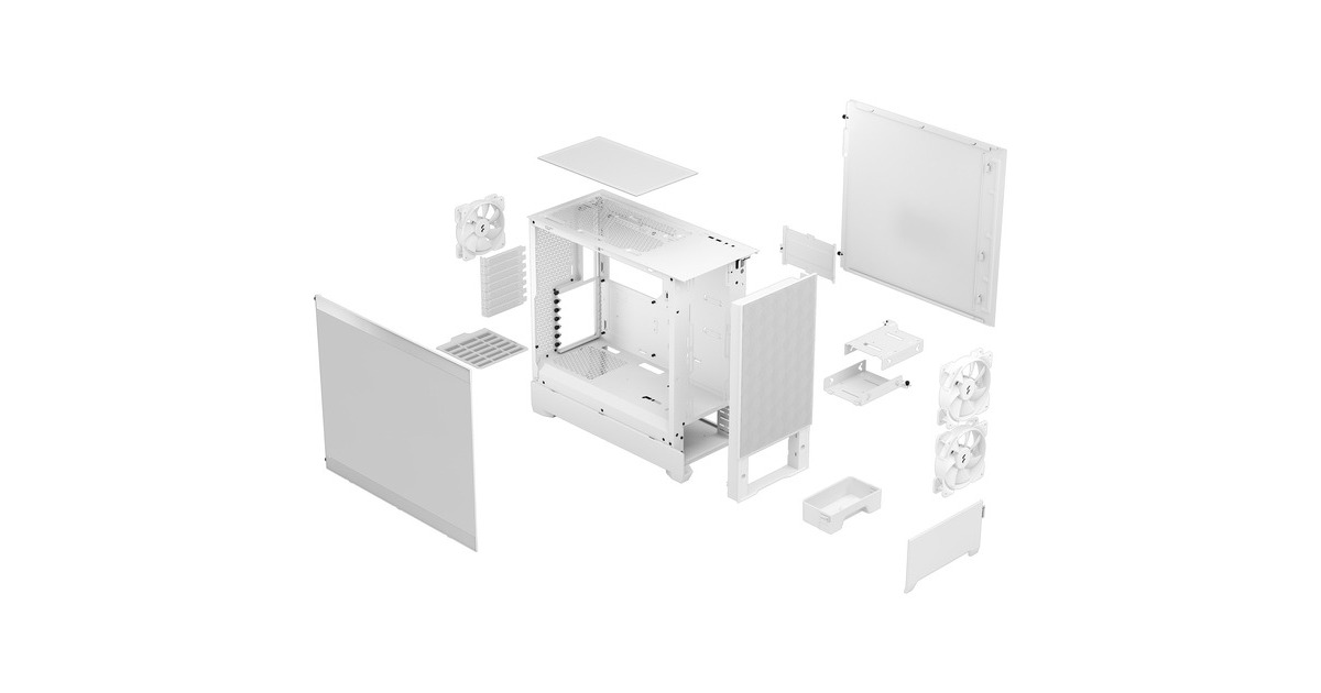 Fractal Design Pop Air White TG Clear Tint, Tower-Gehäuse(weiß)