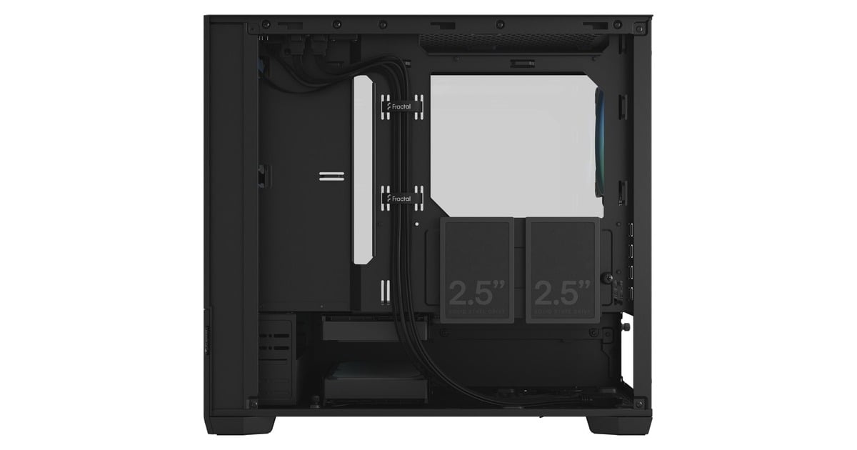 Fractal Design Pop Mini Air RGB Black TG Clear Tint, Tower-Gehäuse(schwarz, Outlet)