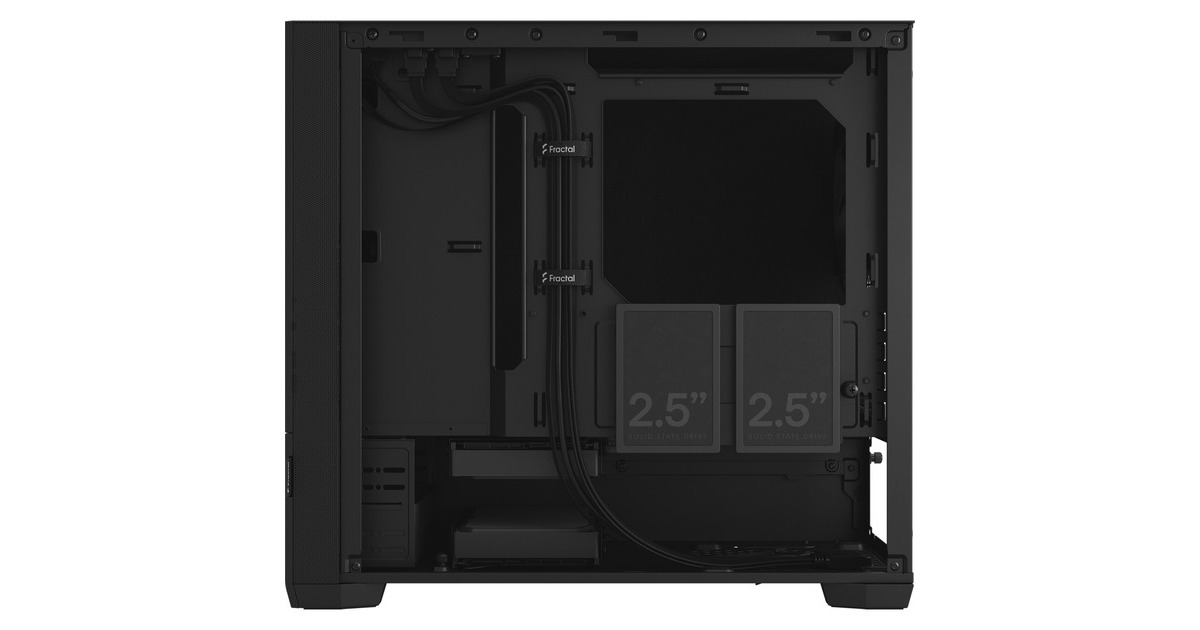 Fractal Design Pop Mini Silent Black Solid, Tower-Gehäuse(schwarz)