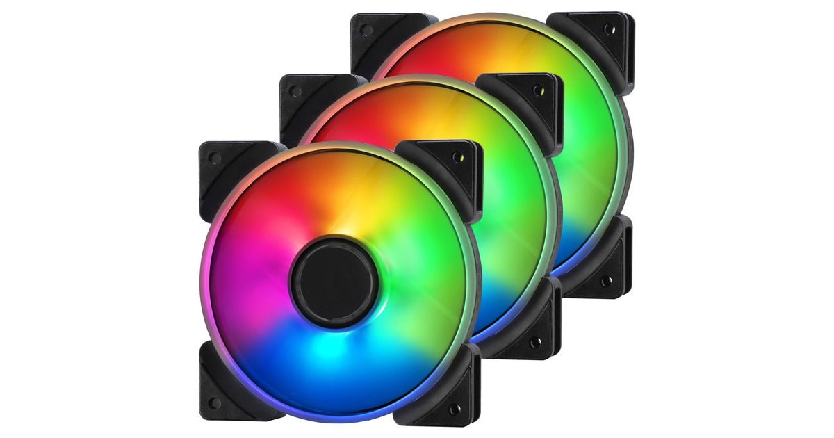 Fractal Design Prisma AL-12 3P ARGB, Gehäuselüfter(weiß/transparent, 3er Pack)